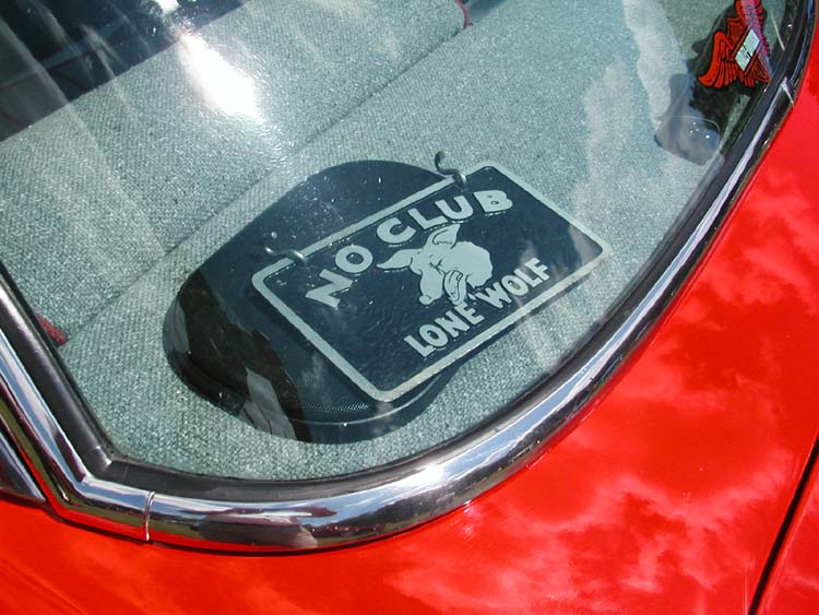 Plaque No Club Lone Wolf